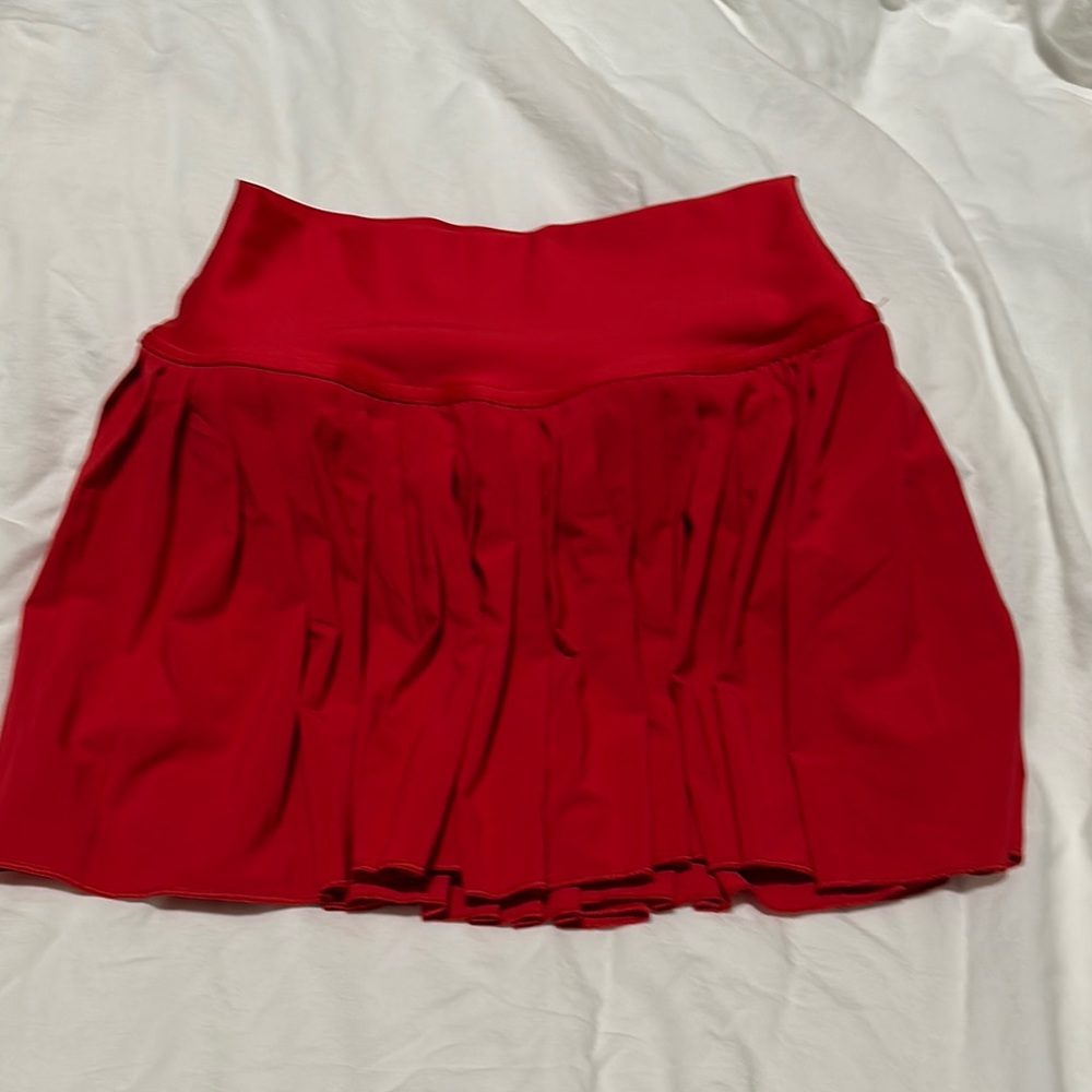 Red Women's athletic Skort